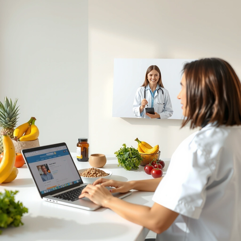 Online διατροφική συμβουλευτική μέσω βίντεο κλήσης